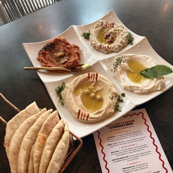 Elite Experience: Sufrat Mediterranean Grill - Dip Sampler - Yelp Events Near Me - Doral, Florida