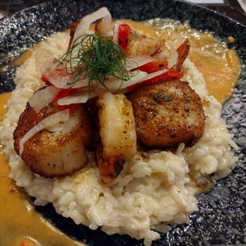 PIAF KITCHEN + WINE + BAR - Scallops and shrimp - Mediterranean Near Me - Grapevine, Texas PIAF KITCHEN + WINE + BAR - Scallops and shrimp - Mediterranean Near Me - Grapevine, Texas