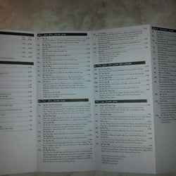 Saigon City Restaurant - Menu Back