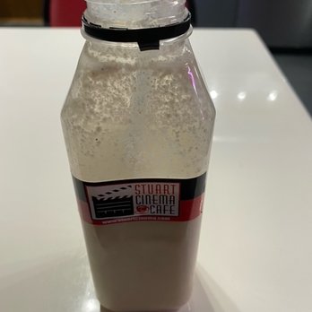 Stuart Cinema & Cafe - The homemade horchata drink at Stuart Cinema - their signature drink for films! - Cinema Near Me - Brooklyn, New York