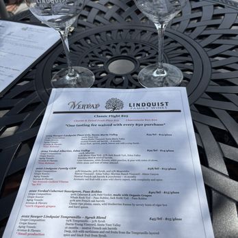 Verdad - Tasting list Aug 25. We loved the Albariño, Pinot Gris and cool weather GSM! Highly enjoyable and suggested! - Wine Tasting Room Near Me - Arroyo Grande, California