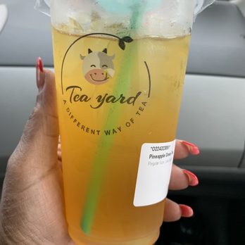 Tea Yard - Pineapple Green Tea - Bubble Tea Near Me - Oak Lawn, Illinois Tea Yard - Pineapple Green Tea - Bubble Tea Near Me - Oak Lawn, Illinois