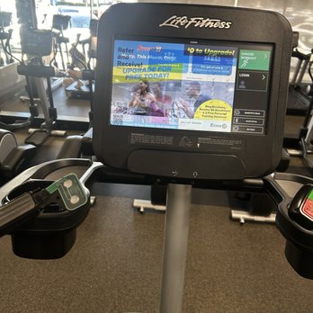 Fitness 19 - one of the stair master control buttons are missing, the steps landings bend inwards because they are worn out - Gyms Near Me - Orange, California Fitness 19 - one of the stair master control buttons are missing, the steps landings bend inwards because they are worn out - Gyms Near Me - Orange, California