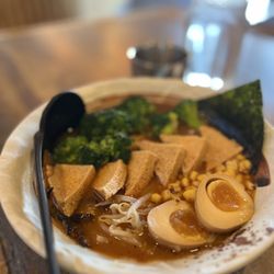Sizzling House - Vegetable Miso Ramen + add egg