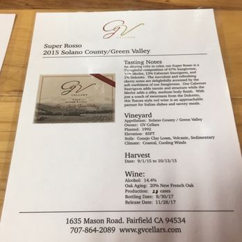 G V Cellars - Wineries Near Me - Fairfield, California
