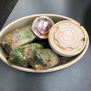 Crushcraft Thai Eats - Tom-kha soup and spring rolls - Thai Near Me - Dallas, Texas