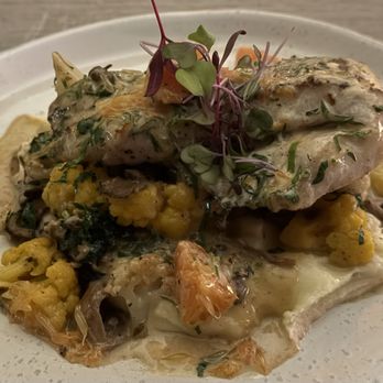 Prospect Gourmand - Sole over mashed potatoes. - New American Near Me - Beverly Hills, California Prospect Gourmand - Sole over mashed potatoes. - New American Near Me - Beverly Hills, California