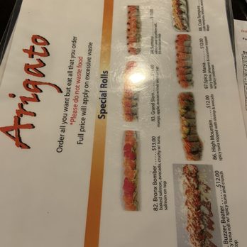 Arigato - Menu - Sushi Bars Near Me - Edgewater, New Jersey Arigato - Menu - Sushi Bars Near Me - Edgewater, New Jersey
