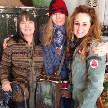 The Hudson Mercantile - Stephanie Lloyd, Mary Randolph Carter and Jennifer Lanne at The Hudson Mercantile, planning for a book signing at The Mercantile - Antiques Near Me - Hudson, New York