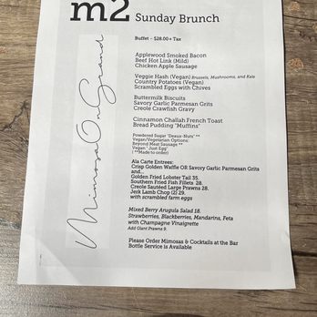 Mimosa On Grand - Menu for Sunday brunch - Champagne Bars Near Me - Oakland, California Mimosa On Grand - Menu for Sunday brunch - Champagne Bars Near Me - Oakland, California
