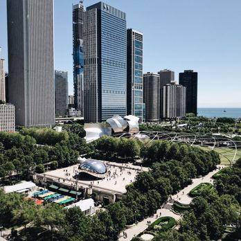 Cindy's Rooftop - View from our table - New American Near Me - Chicago, Illinois Cindy's Rooftop - View from our table - New American Near Me - Chicago, Illinois