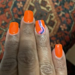 Signature Nails & Spa - Dip manicure with design by Kelly
