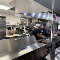 Tinn's Grilled Philly Steak Subs - If you sit on the window ledge you get a good view of the kitchen