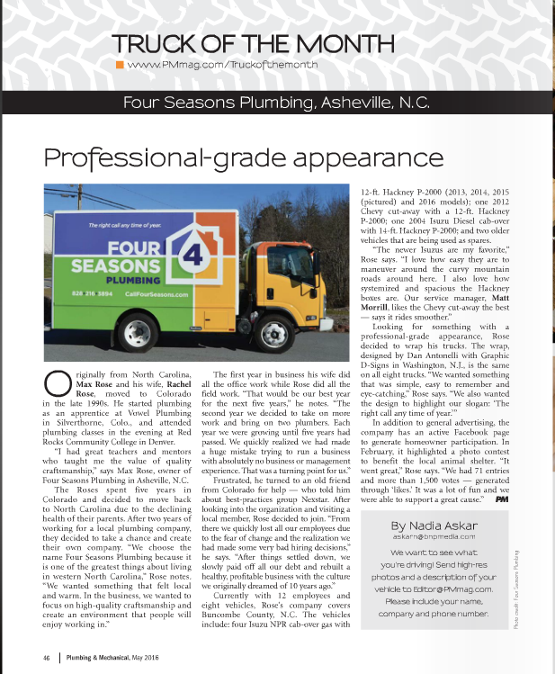 Slide of Four Seasons Plumbing