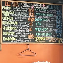 Subs menu Subs menu