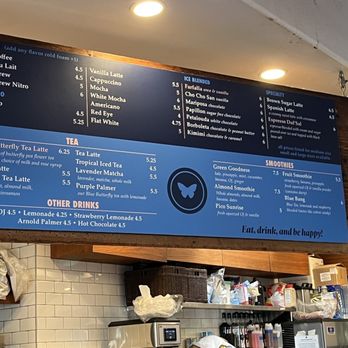 Blue Butterfly Coffee Co - Menu - Coffee & Tea Near Me - El Segundo, California