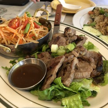 Kin'd - The meat and 5. Moo Yang With Papaya Salad - Thai Near Me - Fresh Meadows, New York Kin'd - The meat and 5. Moo Yang With Papaya Salad - Thai Near Me - Fresh Meadows, New York