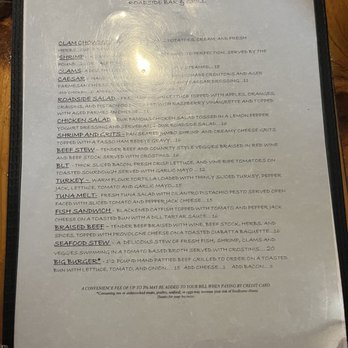 Roadside Bar and Grill - Menu - Seafood Near Me - Kitty Hawk, North Carolina Roadside Bar and Grill - Menu - Seafood Near Me - Kitty Hawk, North Carolina