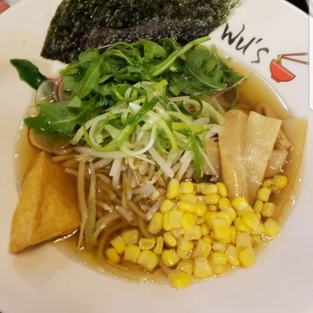 Wu’s Ramen - Veggie ramen.  $13 for this with a small extra piece of cold tofu.  Pretty but not worth it. - Ramen Near Me - Oak Lawn, Illinois
