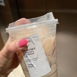 Paid for extra sweet cream foam. Got none. Paid for extra sweet cream foam. Got none.