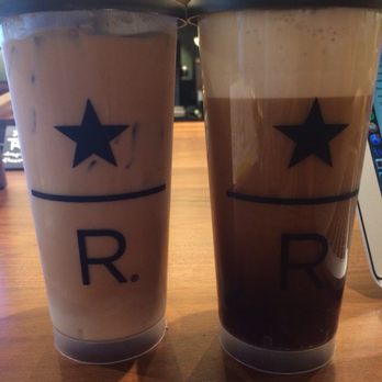 Starbucks - Hazelnut Bianco Latte and Nitro Cascara Cloud - Coffee & Tea Near Me - Dallas, Texas Starbucks - Hazelnut Bianco Latte and Nitro Cascara Cloud - Coffee & Tea Near Me - Dallas, Texas