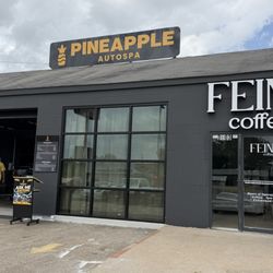 Outside, connected to pineapple autospa