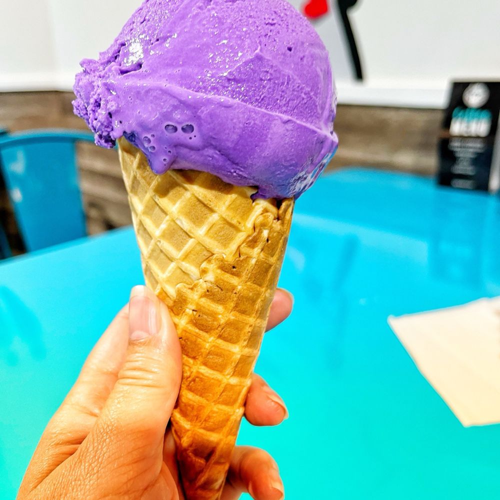 The Dolly Llama Mount Pleasant - a purple ice cream cone - Desserts Near Me - Mount Pleasant, South Carolina
