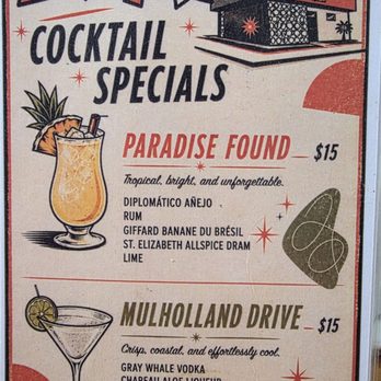 Memphis Cafe - Menu - cocktails - Southern Near Me - Costa Mesa, California