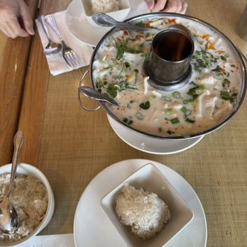 Thai Table Time - Large Tom Kha (Coconut Soup) - Thai Near Me - Oceanside, California Thai Table Time - Large Tom Kha (Coconut Soup) - Thai Near Me - Oceanside, California