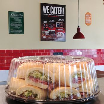 Jimmy John's - a tray of sandwiches on a counter - Delis Near Me - Pueblo, Colorado Jimmy John's - a tray of sandwiches on a counter - Delis Near Me - Pueblo, Colorado