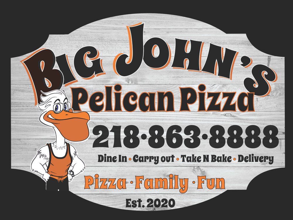Big John's Pelican Pizza Logo