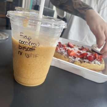 Cypress Creek Coffee House - Frappe, coconut milk, biscoff syrup. Will not regret! - Coffee & Tea Near Me - Wimberley, Texas
