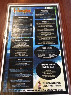 Menu photo 5 Hoagies Pismo Beach, CA Menu photo 5 Hoagies Pismo Beach, CA