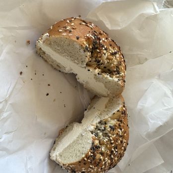 Trades Delicatessen - Everything Bagel with Plain Cream Cheese - Delis Near Me - Dallas, Texas Trades Delicatessen - Everything Bagel with Plain Cream Cheese - Delis Near Me - Dallas, Texas
