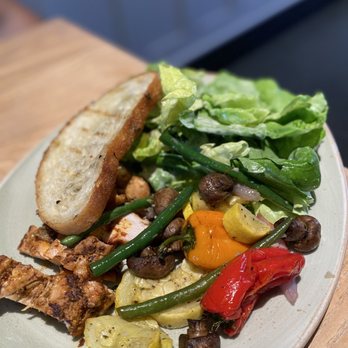 Tender Greens - Plate with Chipotle BBQ Chicken, Butter Lettuce, and Seasonal Veggies   ig: badandfoodiee - Salad Near Me - Berkeley, California
