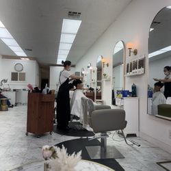 Bella Beauty Salon - Ryan getting his hair ready for HoCo 10.13.26