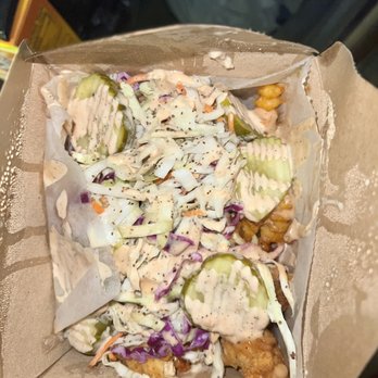 Chicken Fire - Fire Box full of Crinkle Cut Fries - Chicken Shop Near Me - Orlando, Florida