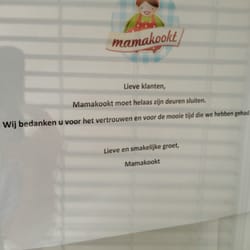 Mamakookt - Mamakookt heeft zijn deuren gesloten