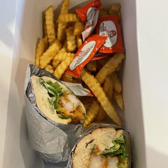 Creole Soul Restaurant - a sandwich and french fries - Cajun/Creole Near Me - Baltimore, Maryland