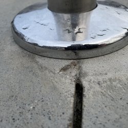 Shotty repair on railing mounts is breaking apart