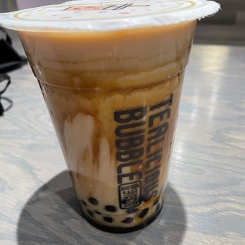 Tealicious Bubble - Brown Sugar Bubble Tea Latte (R) (Little Sugar, No Ice, whole milk) - Bubble Tea Near Me - Evanston, Illinois Tealicious Bubble - Brown Sugar Bubble Tea Latte (R) (Little Sugar, No Ice, whole milk) - Bubble Tea Near Me - Evanston, Illinois