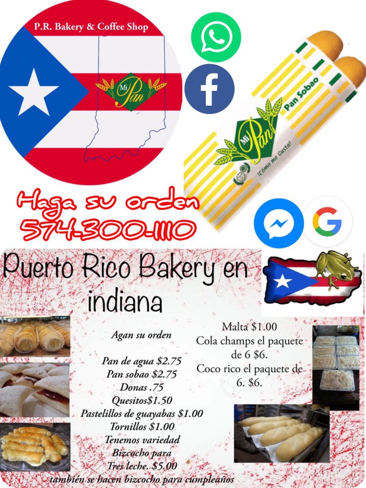 Puerto Rica bakery & Coffee Shop Logo