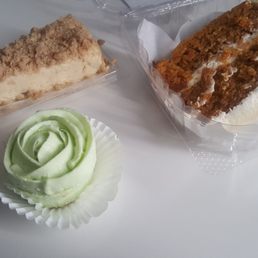 Apple Caramel streusel cheesecake Carrot Cake Key Lime Blossom