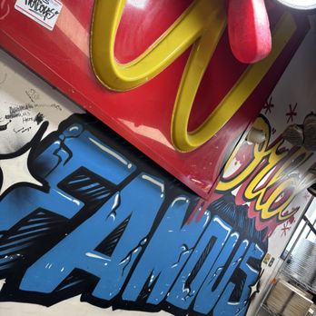 World Famous Hotboys - McDonald sign - American Near Me - Sacramento, California World Famous Hotboys - McDonald sign - American Near Me - Sacramento, California