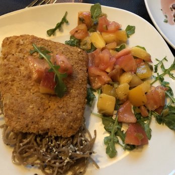 Nouveau Monde - Rockfish with fresh salad - New American Near Me - Sandy Hook, Connecticut