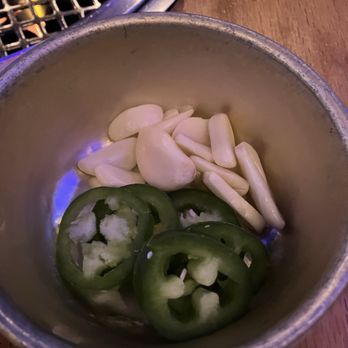 Pocha Street - Jalapenos and garlic - Korean Near Me - Upper Darby, Pennsylvania