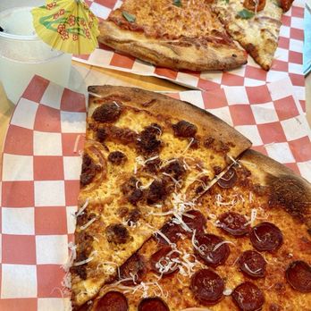 Ruby's Sourdough Pizza - Cheese, Ruby's White, Mexican White, & Pepperoni - Desserts Near Me - Smyrna, Georgia Ruby's Sourdough Pizza - Cheese, Ruby's White, Mexican White, & Pepperoni - Desserts Near Me - Smyrna, Georgia