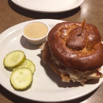 Doubleday's Grill and Tavern - Hat trick sandwich on pretzel bun - Pizza Near Me - Centerville, Ohio Doubleday's Grill and Tavern - Hat trick sandwich on pretzel bun - Pizza Near Me - Centerville, Ohio