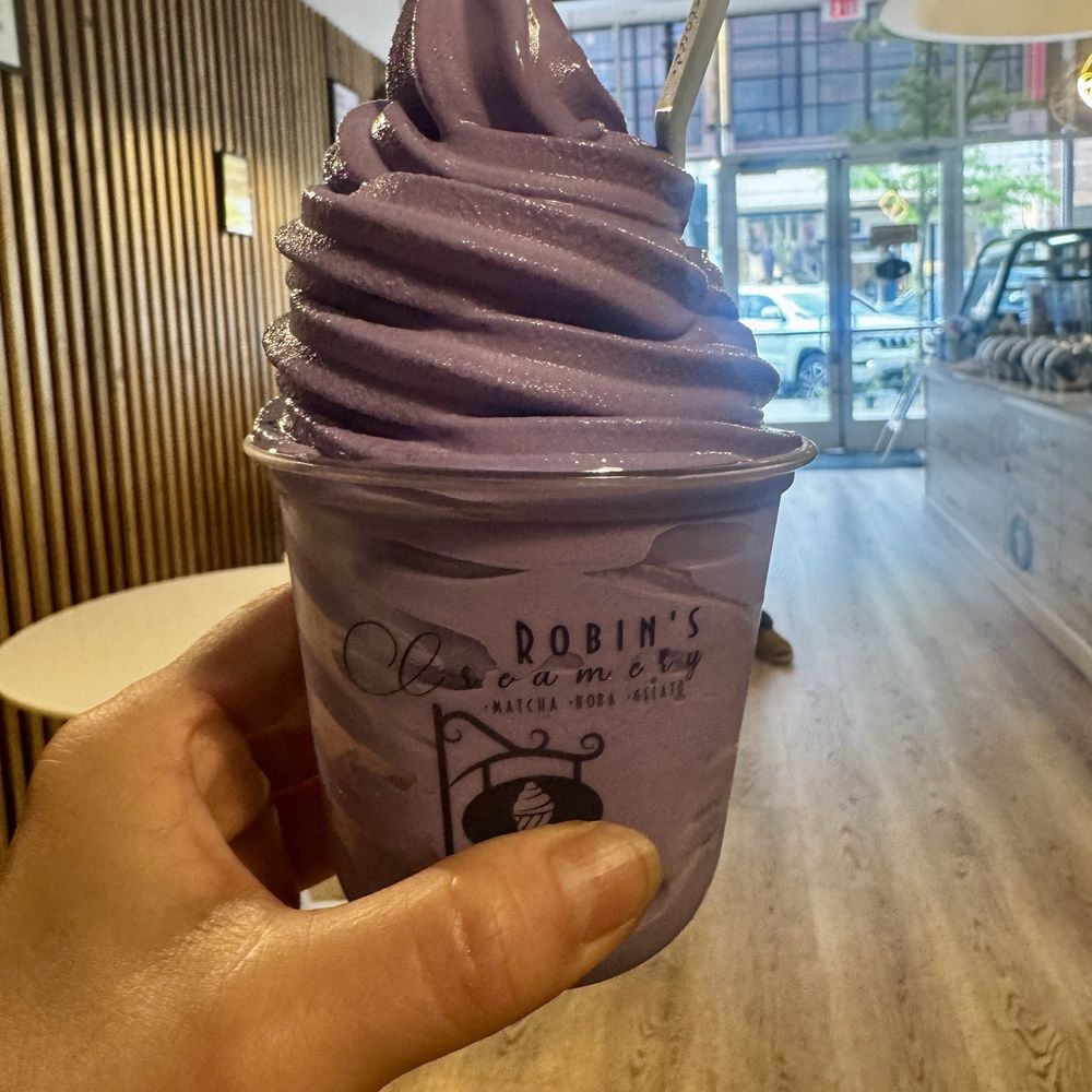 Robins Creamery - Ube soft serve ~ - Ice Cream & Frozen Yogurt Near Me - Nanuet, New York Robins Creamery - Ube soft serve ~ - Ice Cream & Frozen Yogurt Near Me - Nanuet, New York