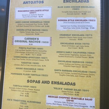 El Cholo - Dinner menu - Mexican Near Me - Los Angeles, California